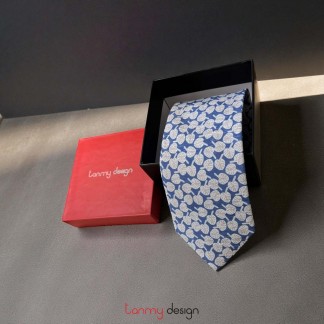 Silk tie- flower and leaf pattern ( different designs )